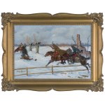 Jerzy Kossak, LA POURSUITE DES BOLCHEVIQUES PAR LES ULANS, 1938