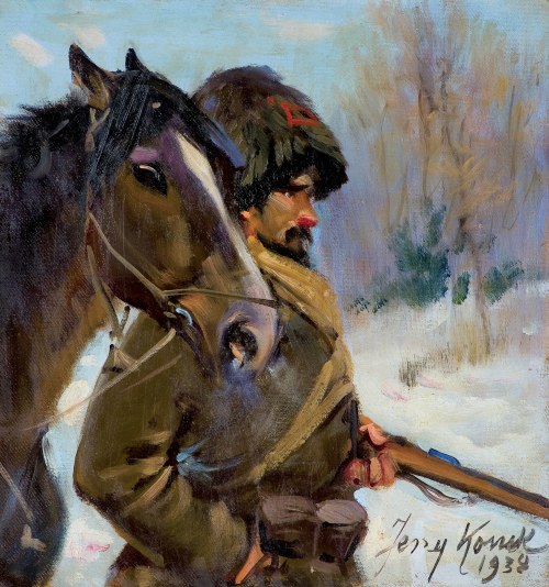 Jerzy Kossak, KOZAK Z KONIEM, 1938
