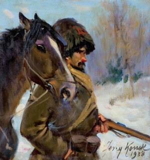 Jerzy Kossak, KOZAK Z KONIEM, 1938