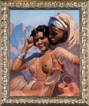 Adam Styka, FLIRT. MAROKAŃSKA IDYLLA, ok. 1930