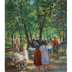 Marcin Kitz, UNE JOURNÉE ENSOLEILLÉE AU PARC, 1940