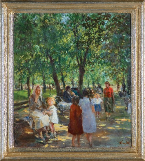 Marcin Kitz, SŁONECZNY DZIEŃ W PARKU, 1940