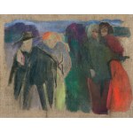 Stanisław Ignacy Witkiewicz, QUELLE ARII VAHINE SECONDO PAUL GAUGUIN / COMPOSIZIONE CON 5 FIGURE, 1911 circa