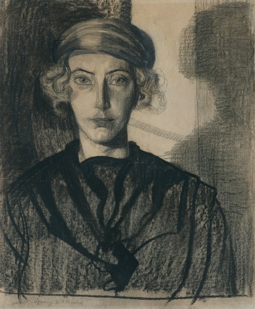 Stanisław Ignacy Witkiewicz, PORTRET EUGENII DUNIN-BORKOWSKIEJ, WALKA KSIĘCIA Z DUCHEM CIEMNOŚCI, 1912