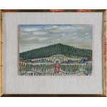 Nikifor Krynicki, LANDSCAPE WITH A SAINT
