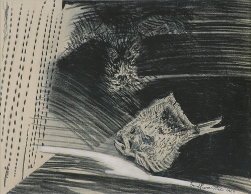 Erna Rosenstein, KOMPOZYCJA Z RYBĄ, 1963