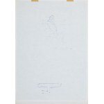 Zdzisław Beksiński, SKETCH FOR A PAINTING FEATURING A FIGURE WALKING AWAY, ca. 1986
