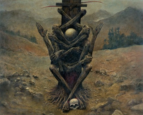 Zdzisław Beksiński, OCZEKIWANIE, 1971