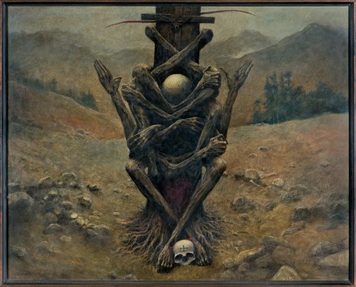 Zdzisław Beksiński, OCZEKIWANIE, 1971