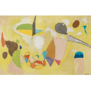 Marek Włodarski, KOMPOSITION AUF GELBEM HINTERGRUND, 1956