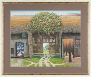 Jacek Yerka, KOSMICZNA STODOŁA, 2003
