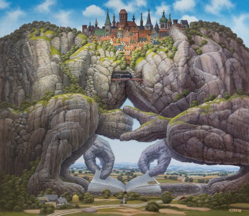 Jacek Yerka, PAPIER, KAMIEŃ, NOŻYCE, 2026