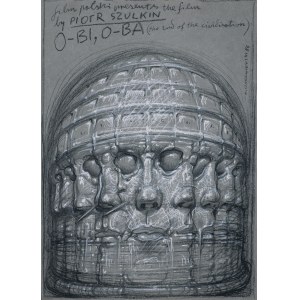 Franciszek Starowieyski, PROJEKT PLAKATU DO FILMU „O-BI, O-BA. KONIEC CYWILIZACJI“ (reż. Piotr Szulkin), 1984