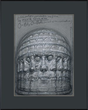 Franciszek Starowieyski, PROJEKT PLAKATU DO FILMU „O-BI, O-BA. KONIEC CYWILIZACJI“ (reż. Piotr Szulkin), 1984