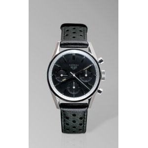 Výrobce: Heuer, HEUER S ČERNÝM CIFERNÍKEM