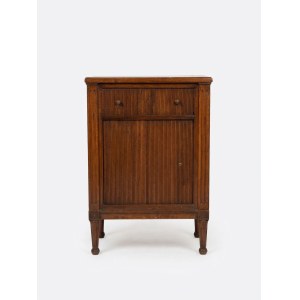 Louis XVI-style nightstand with a drum-shaped door