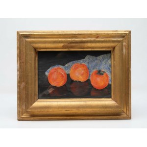 Gustavo Giovinetti, Still Life with Persimmons, Oil on canvas