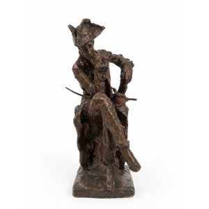 Scultura in bronzo raffigurante un soldato, FIRMATO cm 38x25