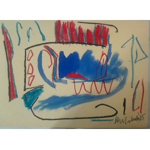 Cecchi Carlo, 1949, mixed media on cardstock, 35x25