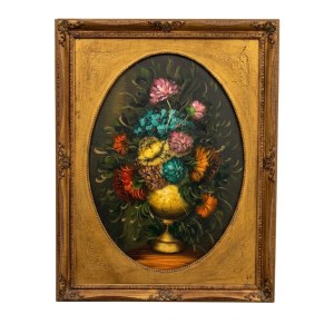 Still Life with Flowers, oil on canvas, early 1900s