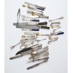 Lot of assorted silver and silver-plated cutlery weighing 880 grams
