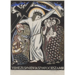 Bogna Krasnodębska-Gardowska (1900, Sosnowiec – 1986), The Way of the Cross, Station VIII: “Jesus Comforts the Women,” 1926–28