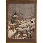 Leon Wyczółkowski (1852, Huta Miastkowska – 1936, Warsaw), The Florian Gate in Kraków as Seen from the Windows of the Academy of Fine Arts, 1903