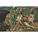 Władysław Skoczylas (1883, Wieliczka – 1934, Warsaw), The Bandits with the Cauldron (The Bandits with the Treasure), 1924