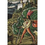 Władysław Skoczylas (1883, Wieliczka – 1934, Warsaw), The Bandits with the Cauldron (The Bandits with the Treasure), 1924