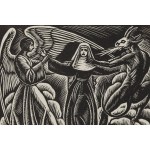 Władysław Skoczylas (1883 Wieliczka - 1934 Warszawa), Zakonnica z aniołem i diabłem, 1923