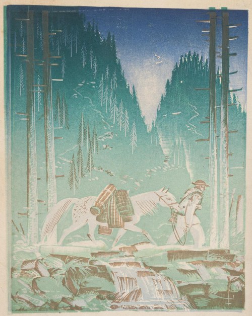 Edmund Ludwik Bartłomiejczyk (1885 Warszawa - 1950 Warszawa), Góral prowadzący konia