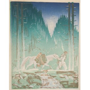Edmund Ludwik Bartłomiejczyk (1885, Varsovie - 1950, Varsovie), un montagnard menant un cheval
