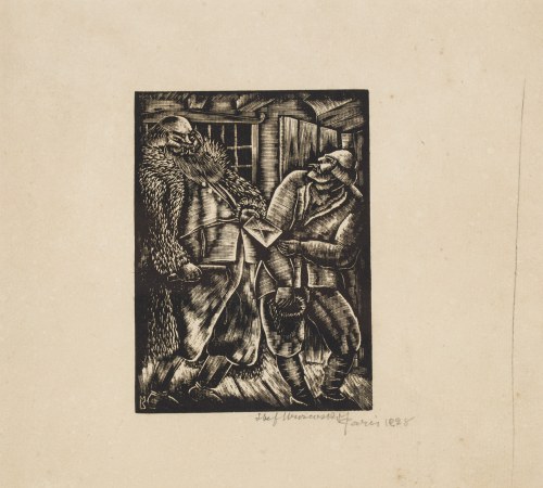 Stefan Mrożewski (1894 Częstochowa - 1975 Walnut Creek, Stany Zjednoczone), Wręczenie listów, 1928