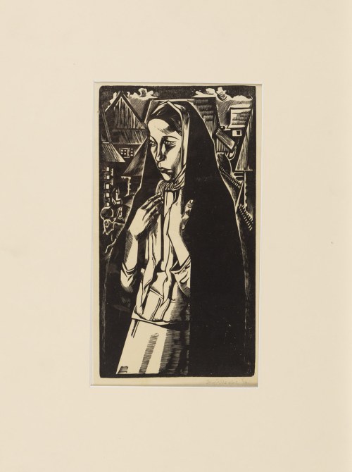 Tadeusz Kulisiewicz (1899 Kalisz - 1988 Warszawa), Dziewczyna w czarnej chuście, 1936