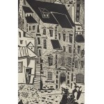 Stefan Rassalski (1910, Symonów - 1972, Varsovie), « Don Quichotte patrouille dans la ville »
