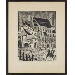 Stefan Rassalski (1910, Symonów - 1972, Varsovie), « Don Quichotte patrouille dans la ville »