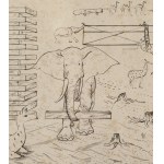 Joseph Hecht (1891 Łódź – 1952 Paris), „Der Bau der Arche“ aus der Serie „Die Arche Noah“, 1926