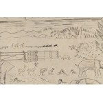 Joseph Hecht (1891 Łódź – 1952 Paris), „Der Bau der Arche“ aus der Serie „Die Arche Noah“, 1926