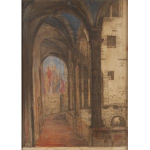 Feliks Jabłczyński (1865 Warsaw – 1928 Warsaw), *A Renaissance Alley*, 1910
