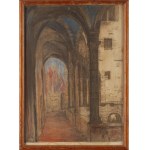 Feliks Jabłczyński (1865 Warsaw – 1928 Warsaw), *A Renaissance Alley*, 1910