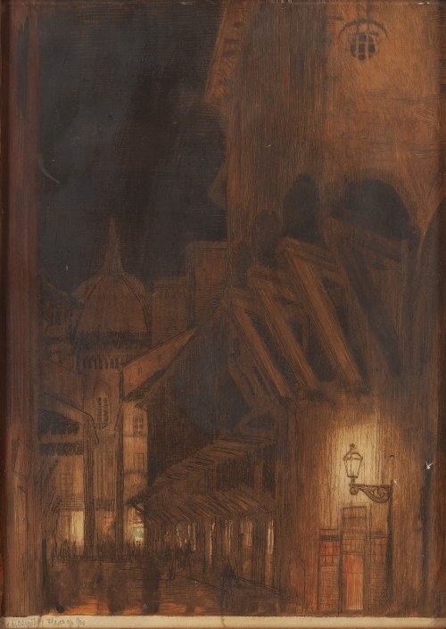 Feliks Jabłczyński (1865 Warszawa - 1928 Warszawa), Ponte Vecchio we Florencji, około 1910