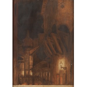 Feliks Jabłczyński (1865 Varšava – 1928 Varšava), Ponte Vecchio ve Florencii, kolem roku 1910