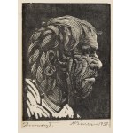 Antoni Kurcz (1895 - 1943), Profil mężczyzny, 1933