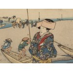 Utagawa Kunisada (1786 - 1864 ), Mitsuke z serii 53 stacje drogi Tokaido, około 1838