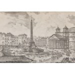 Giovanni Battista Piranesi (1720, Mogliano Veneto - 1778, Rome), « Veduta della Piazza della Rotonda », extrait de la série « Vedute di Roma », après 1751