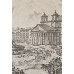 Giovanni Battista Piranesi (1720, Mogliano Veneto - 1778, Rome), « Veduta della Piazza della Rotonda », extrait de la série « Vedute di Roma », après 1751