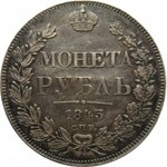 Rosja, Mikołaj I, 1 rubel 1843 A Cz, Petersburg, bardzo ładny