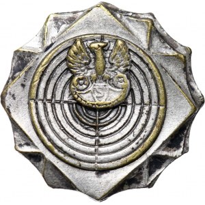 Polska, II RP, miniaturka Odznaki Strzeleckiej, wersja srebrna