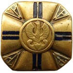 Polska, II RP, miniaturka odznaki Przysposobienia Wojskowego, stopień I
