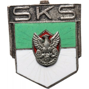 Polska, II RP, odznaka Strzelecki Klub Sportowy Łódź, na nakrętkę syg. A Peczsz Wilno